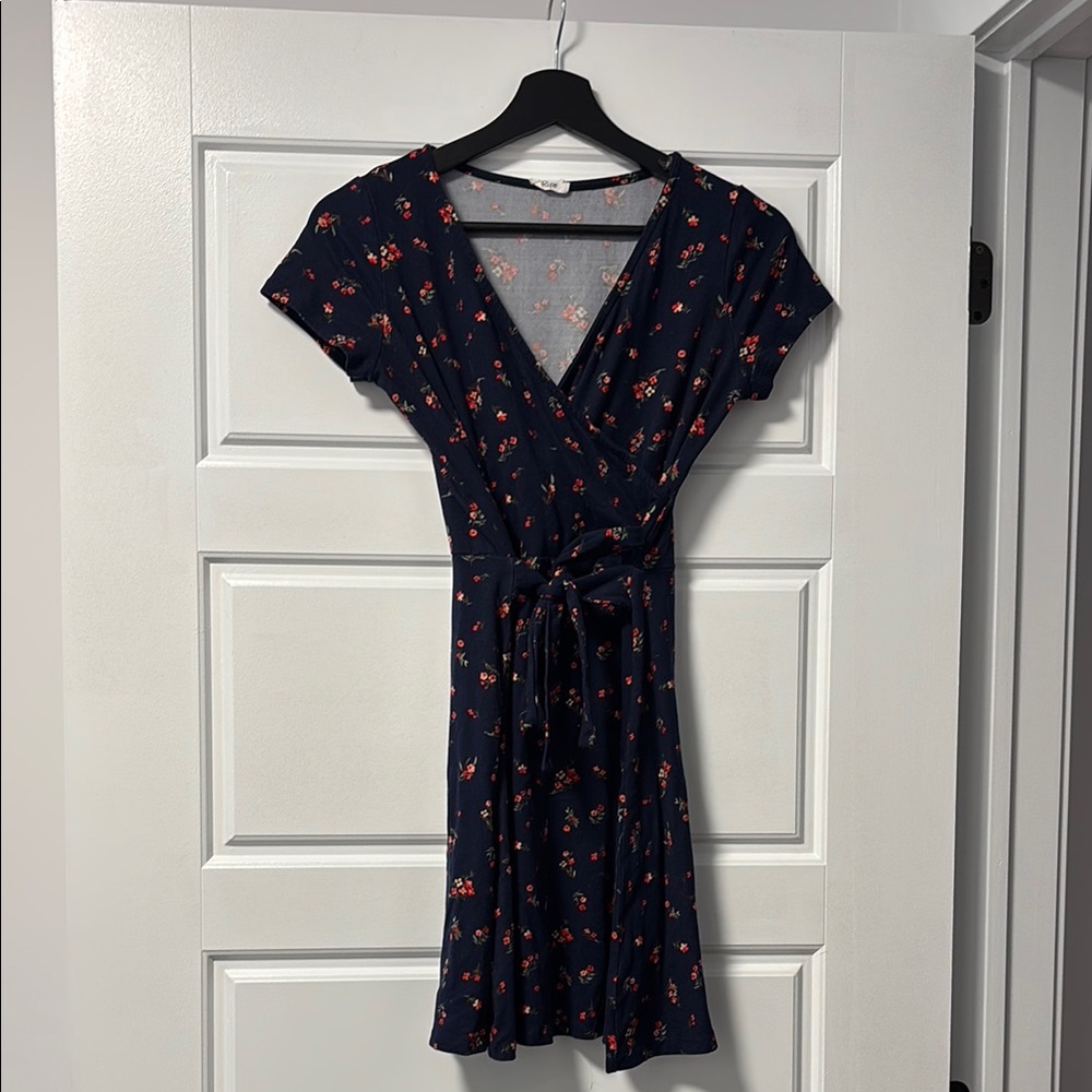 Ripe Blue Flutter Sleeve V-Neck Sundress